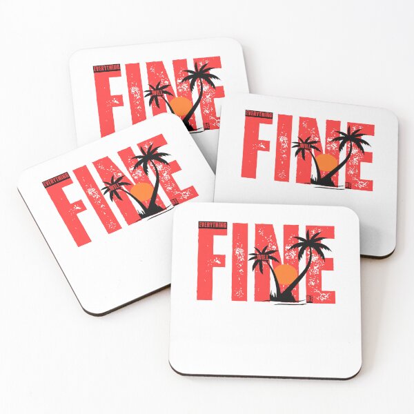 Item preview, Tropical Everything Will Be Fine designed and sold by MarselArt.