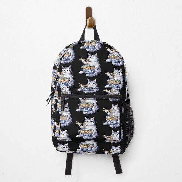 Item preview, Cat Eating Ramen Japanese Noodle Soup designed and sold by AmaXONIC.
