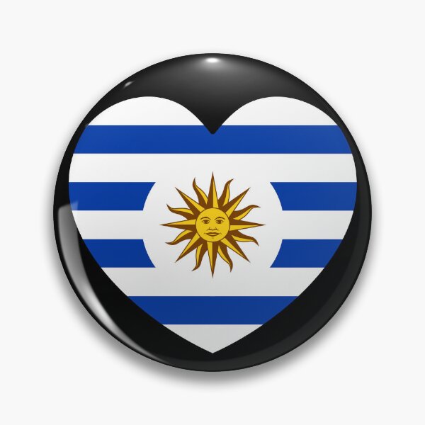 Item preview, Uruguay Flag Heart designed and sold by shitpostee.