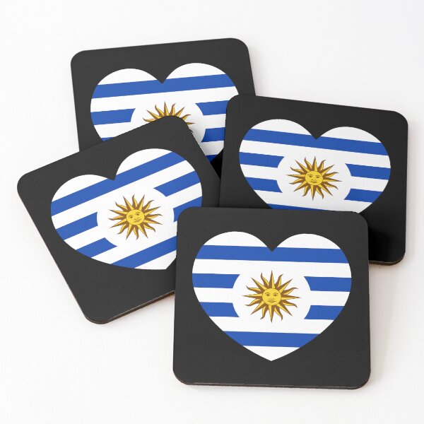 Item preview, Uruguay Flag Heart designed and sold by shitpostee.