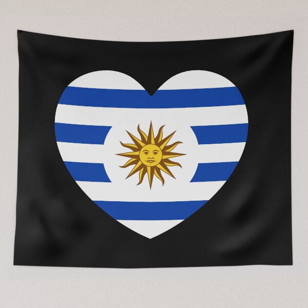 Item preview, Uruguay Flag Heart designed and sold by shitpostee.