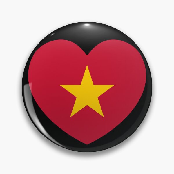 Item preview, Vietnam Flag Heart designed and sold by shitpostee.