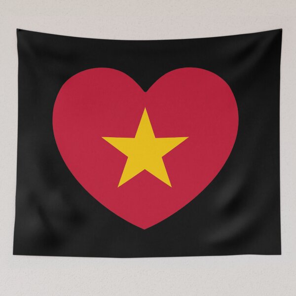 Item preview, Vietnam Flag Heart designed and sold by shitpostee.