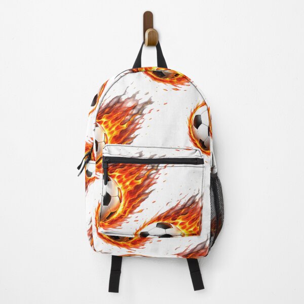 Item preview, Flaming Soccer Ball Pattern – Fire Football Seamless Design designed and sold by Seculinator.