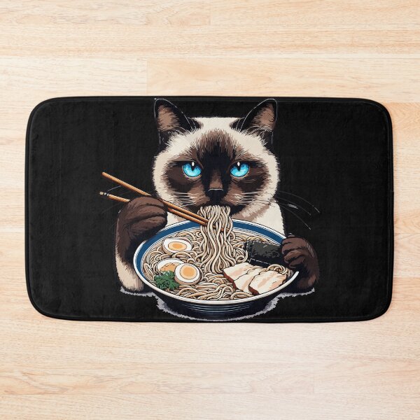 Item preview, Siamese Cat Ramen Noodles Japanese Food Cat Lover designed and sold by AmaXONIC.