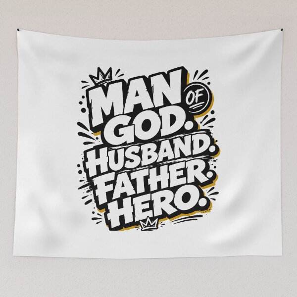 Item preview, God First Dad Christian Husband Father Hero Father's Day Gift designed and sold by HahaHandlesHub.
