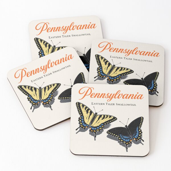 Item preview, Pennsylvania Eastern Tiger Swallowtail Butterfly Art Print designed and sold by The-Drip-Studio.