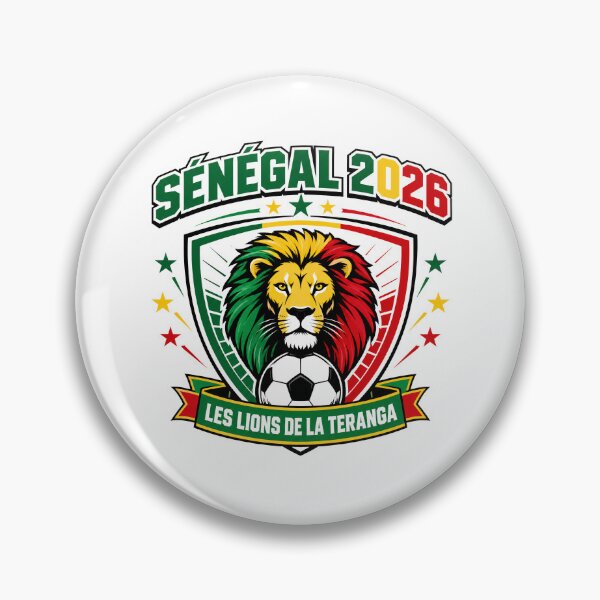Item preview, Senegal 2026 Teranga Lions Football Crest designed and sold by RedCircleArt.