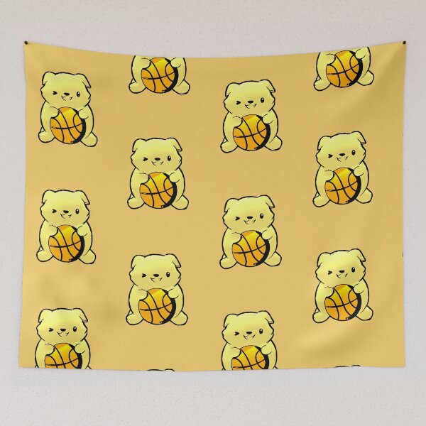 Item preview, Kawaii Dog Basketball Chibi Dog Cute designed and sold by AstronautMerch.