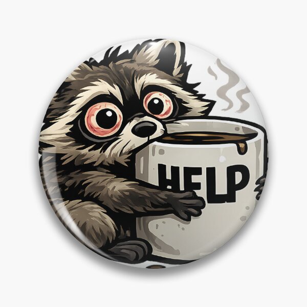 Item preview, Coffee Doesnt Fix This Nothing Fixes This Funny Raccoon Trash Panda Work Burnout designed and sold by DryHumorPrints.