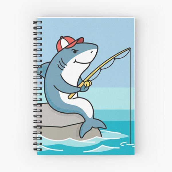 Item preview, Fishing Shark – Funny Ocean Animal Design designed and sold by Dogandesighn.