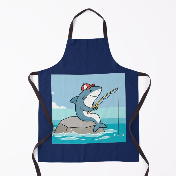 Item preview, Fishing Shark – Funny Ocean Animal Design designed and sold by Dogandesighn.