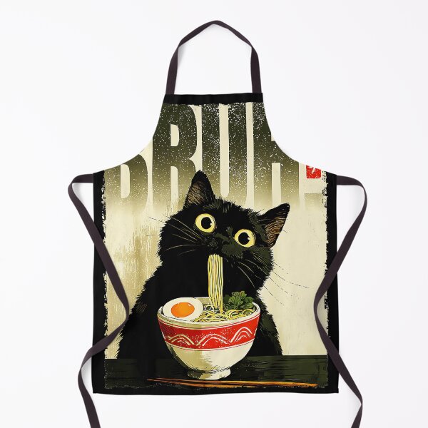 Item preview, Bruh Cat Ramen Noodle Meme Black Cat Owner designed and sold by AmaXONIC.