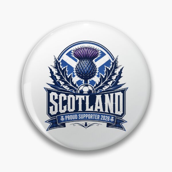 Item preview, Scotland 2026 Thistle Football Crest designed and sold by RedCircleArt.