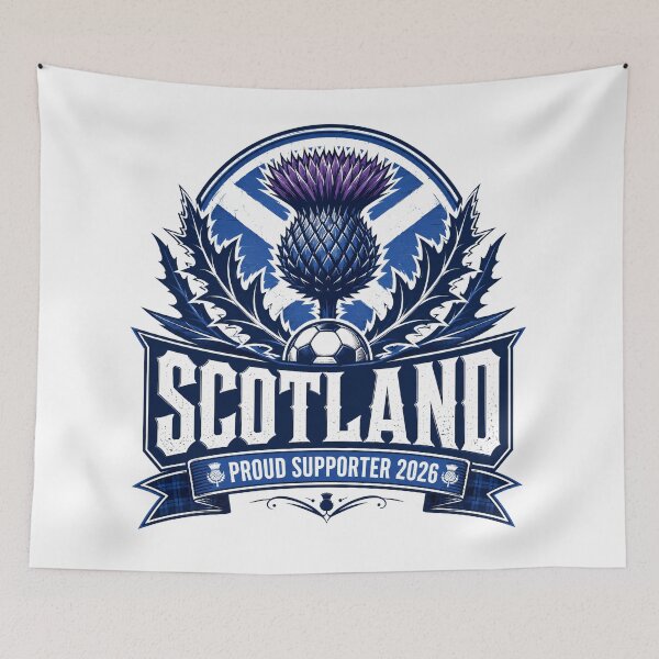 Item preview, Scotland 2026 Thistle Football Crest designed and sold by RedCircleArt.