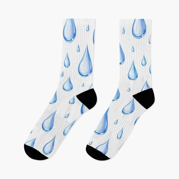 Item preview, Rain Drop Pattern – Blue Water Droplets Seamless Design designed and sold by Seculinator.