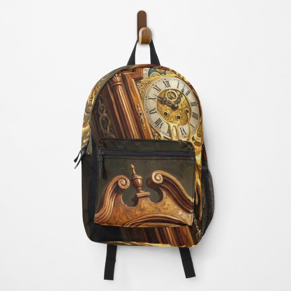 Item preview, Surreal Liquid Gold Grandfather Clock and Keys designed and sold by Gifter-ly.