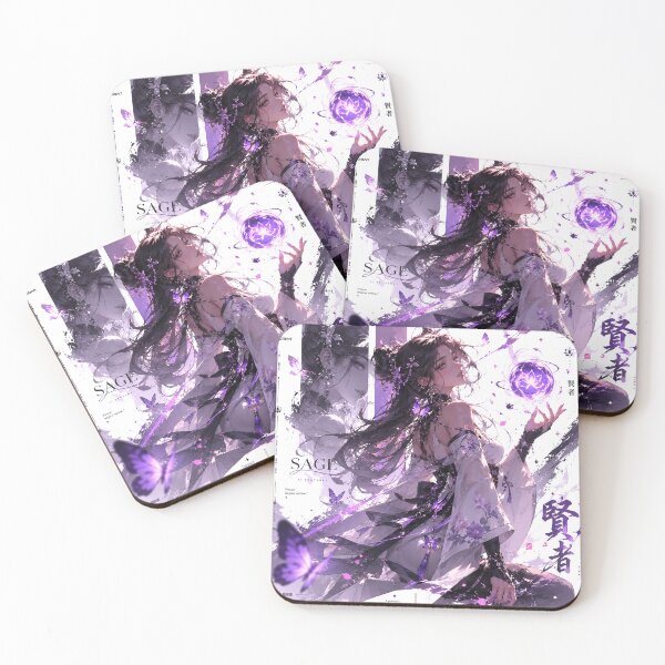 Item preview, Valorant Sage Anime Purple Aesthetic Art Print | Mystic Butterfly Mage Gamer Poster designed and sold by NBT-NOVA.