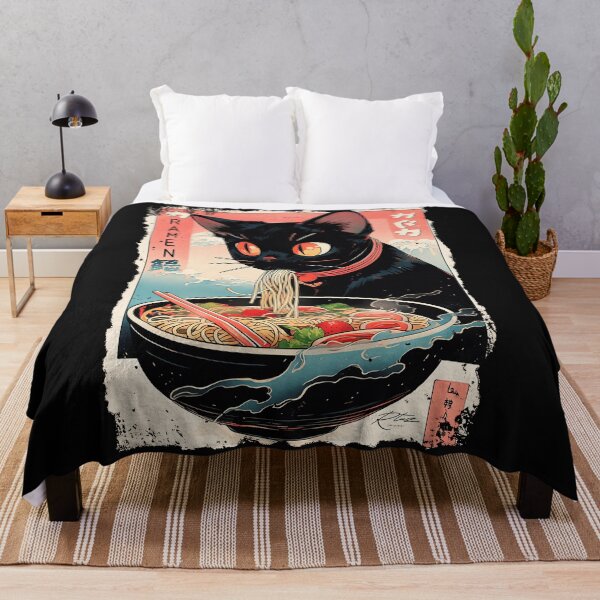 Item preview, Ramen Black Cat Japanese Food Lover Noodles designed and sold by AmaXONIC.