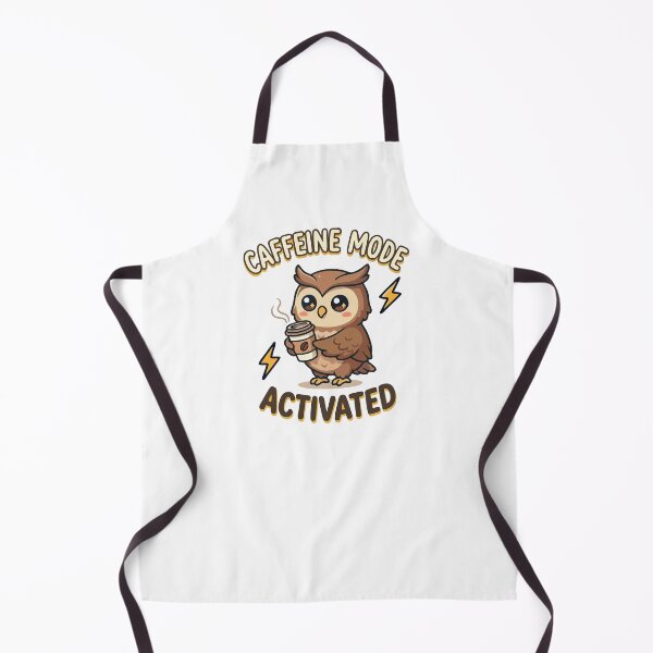 Item preview, Caffeine Mode Activated - Cute Owl Coffee Lover Design T-Shirt designed and sold by DarojadNR.