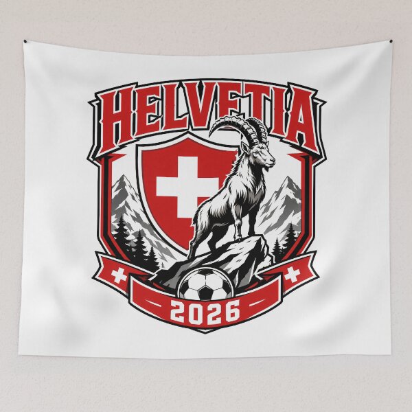 Item preview, Switzerland 2026 Alpine Football Crest designed and sold by RedCircleArt.