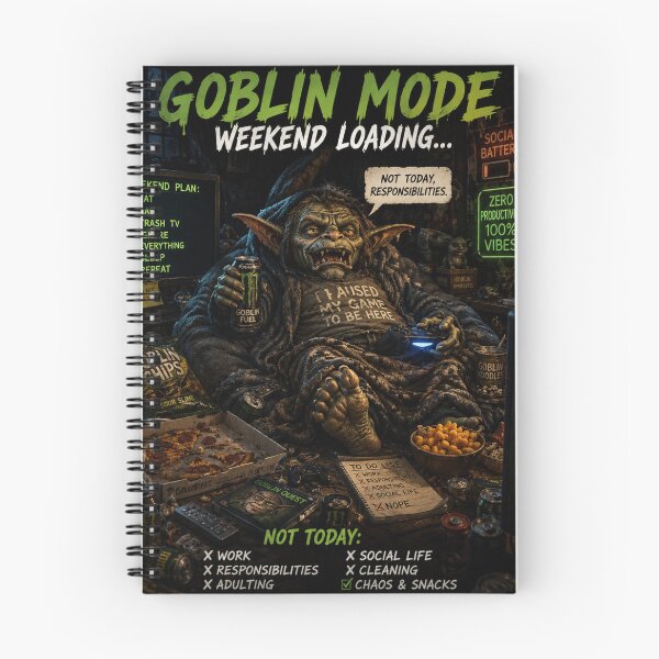 Item preview, Goblin Mode Weekend Funny Gaming Lazy Humor Introvert Gift designed and sold by irfanshikh.