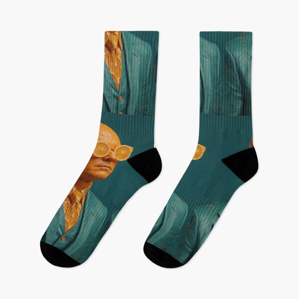 Item preview, Orange and Teal Surreal Man | Dramatic Anatomical Portrait Art designed and sold by Ruta.