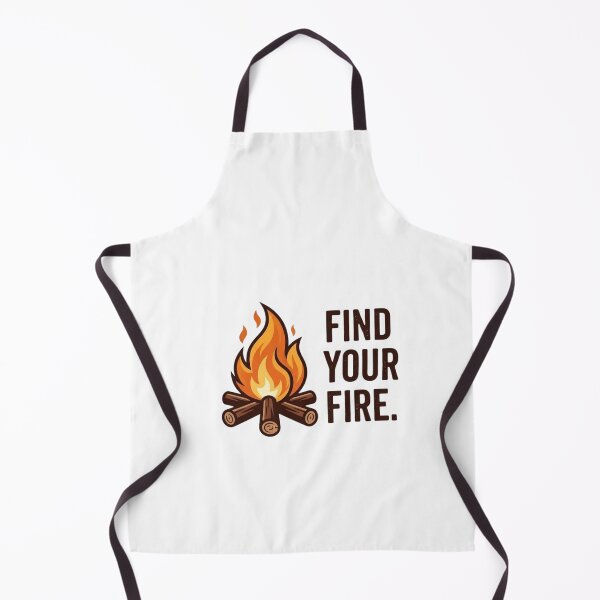 Item preview, Find Your Fire Campfire Quote Illustration designed and sold by GiggleInkTees.