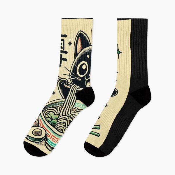 Item preview, Ramen Black Cat Japanese Noodles Lover designed and sold by AmaXONIC.