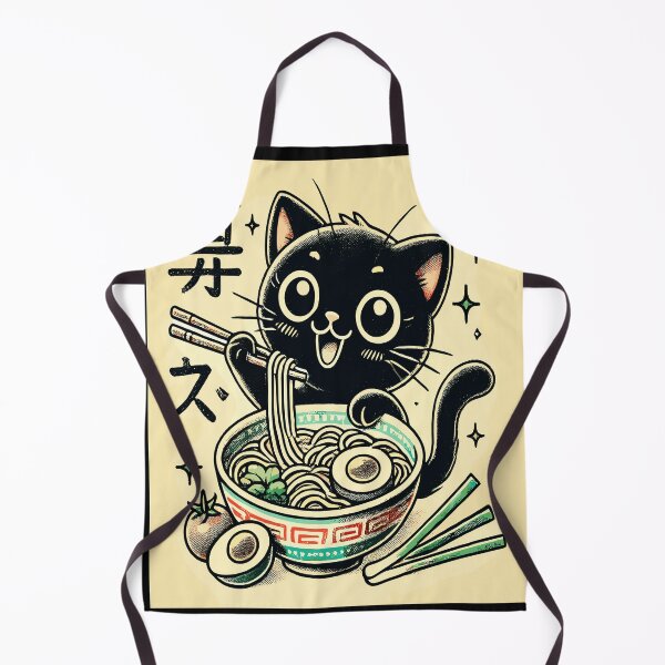 Item preview, Ramen Black Cat Japanese Noodles Lover designed and sold by AmaXONIC.