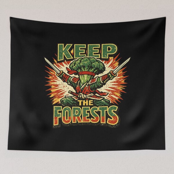 Item preview, Broccoli Bushido – KEEP THE FORESTS Hero  designed and sold by Moedex.