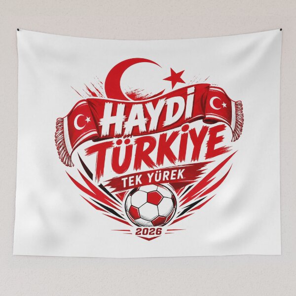Item preview, Turkey 2026 Haydi Football Pride designed and sold by RedCircleArt.