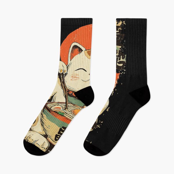 Item preview, Ramen Cat Maneki Neko Lucky Fortune Japanese Food Feline Lover designed and sold by AmaXONIC.
