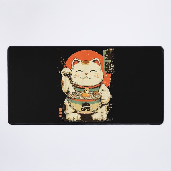 Item preview, Ramen Cat Maneki Neko Lucky Fortune Japanese Food Feline Lover designed and sold by AmaXONIC.