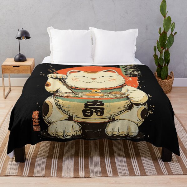 Item preview, Ramen Cat Maneki Neko Lucky Fortune Japanese Food Feline Lover designed and sold by AmaXONIC.