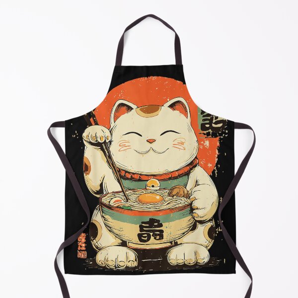 Item preview, Ramen Cat Maneki Neko Lucky Fortune Japanese Food Feline Lover designed and sold by AmaXONIC.