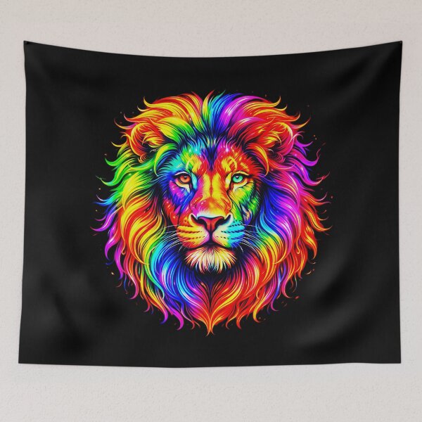 Item preview, Apex Lion: Spectrum - Rainbow Pride Lion - Majestic Inclusive Love designed and sold by David Brookes Digital.
