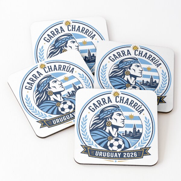 Item preview, Uruguay 2026 Garra Charrua Football Crest designed and sold by RedCircleArt.