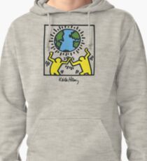 Keith Haring, Earth, Peace Pullover Hoodie