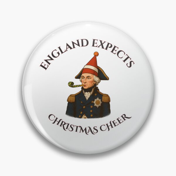 Item preview, Admiral Lord Horatio Nelson - England Expects Christmas Cheer designed and sold by MyriadNorfolk.