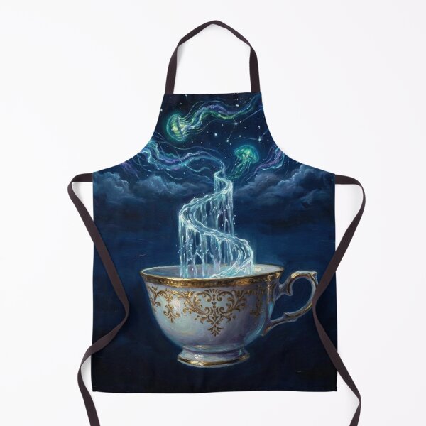 Item preview, Cosmic Jellyfish Spiral Tea Surreal Art designed and sold by Gifter-ly.