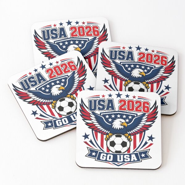 Item preview, USA 2026 Eagle Soccer Crest designed and sold by RedCircleArt.