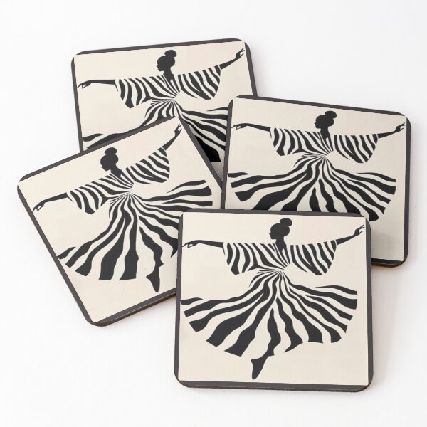 Item preview, Zebra Stripe Dancer Silhouette Artwork  designed and sold by NivyasArtistry.