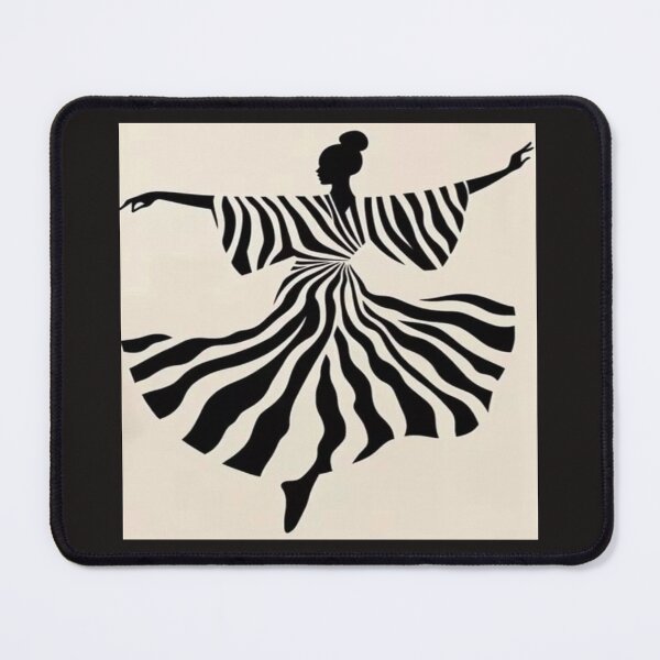Item preview, Zebra Stripe Dancer Silhouette Artwork  designed and sold by NivyasArtistry.