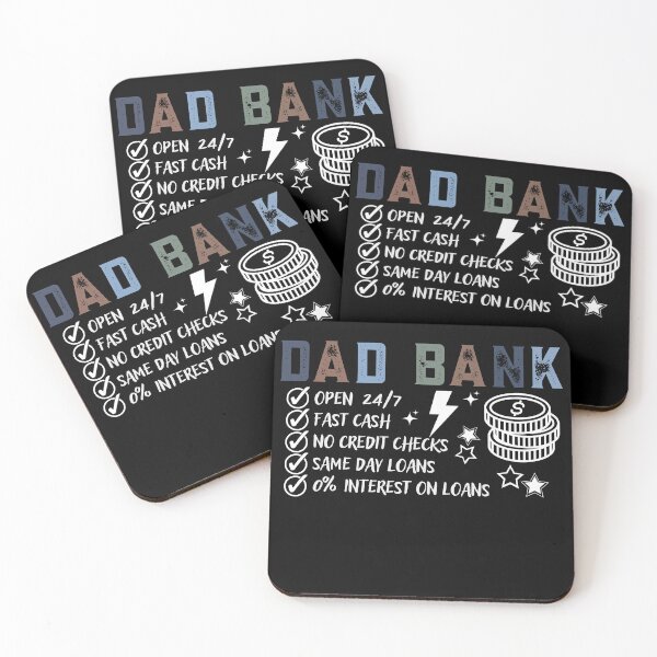 Item preview, Dad Bank Open 24 7 Funny Father's Day Gift Financial Humor Design designed and sold by tarzbol.