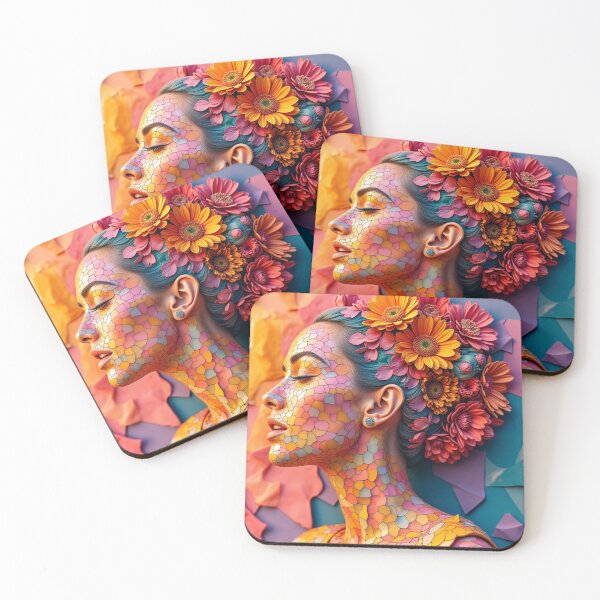 Item preview, Retro Muse: Vibrant Teen Bedroom Aesthetic Canvas Wall Art designed and sold by CodellCreations.