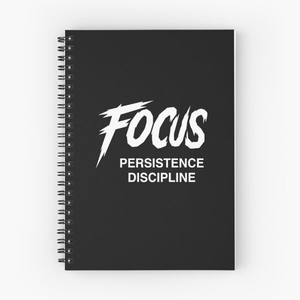 Item preview, Focus Persistence Discipline Distressed Typography Design designed and sold by GiggleInkTees.