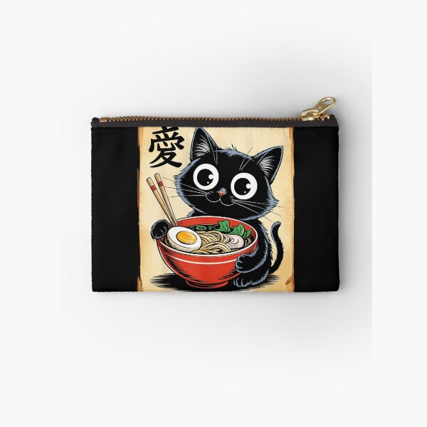 Item preview, Love Black Cat Ramen Japanese Food designed and sold by AmaXONIC.