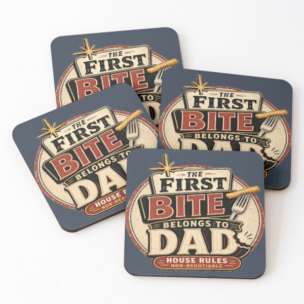 Item preview, First Bite Belongs To Dad Funny Father’s Day designed and sold by POD DYNASTY.