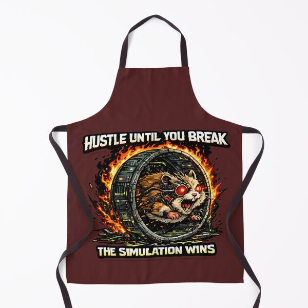 Item preview, Hustle Until You Break - Funny Cyberpunk Corporate Rat Race designed and sold by RebelVibeX.